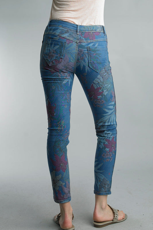 Reversible Skinny Pant in Denim - Bay-Tique