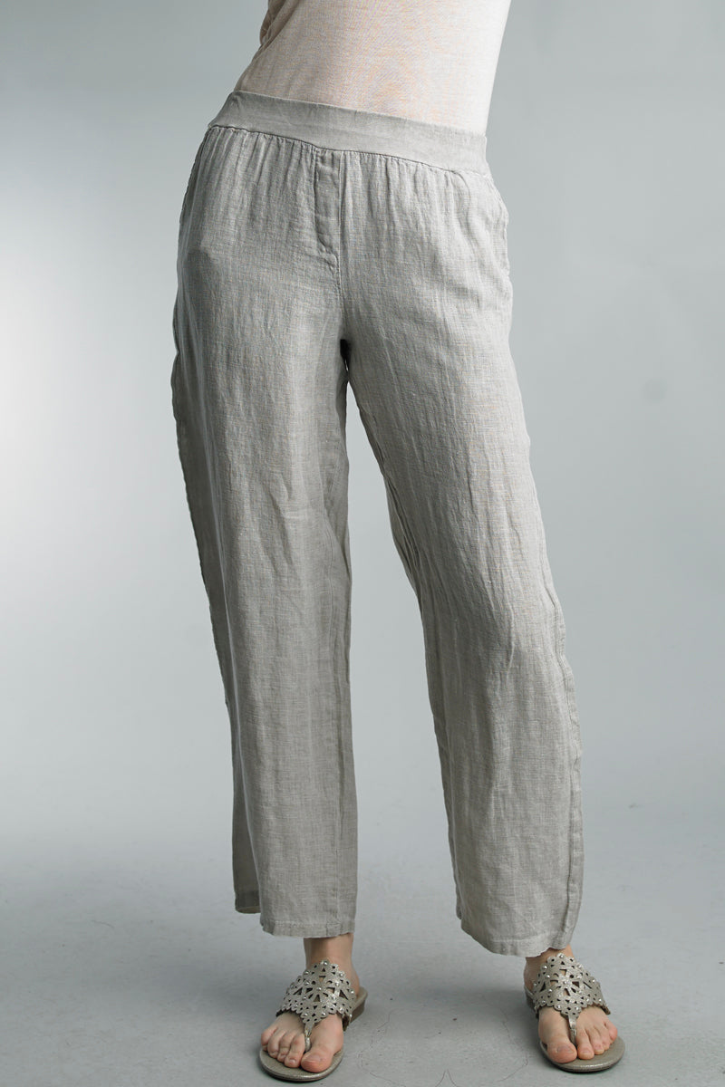 Wide leg linen pants