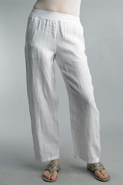 Wide leg linen pants