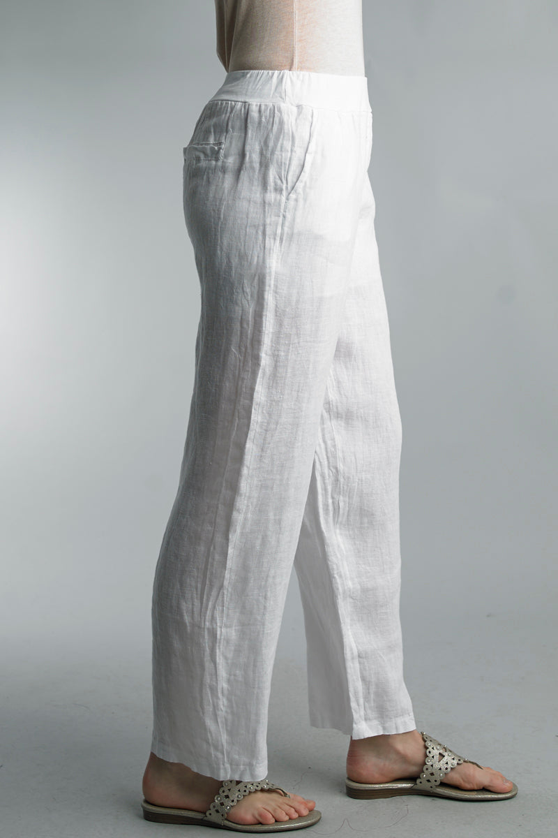 Wide leg linen pants