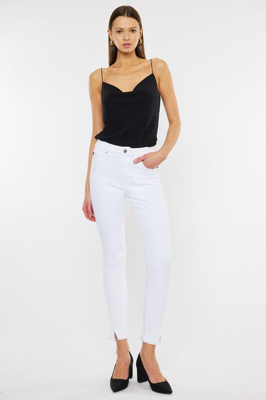 HIGH RISE ANKLE SKINNYJEANS