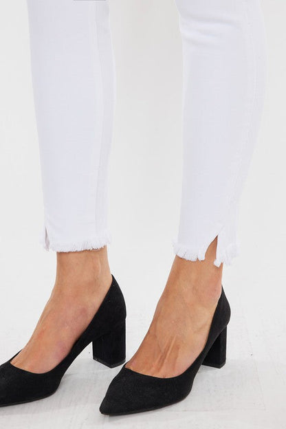 HIGH RISE ANKLE SKINNYJEANS