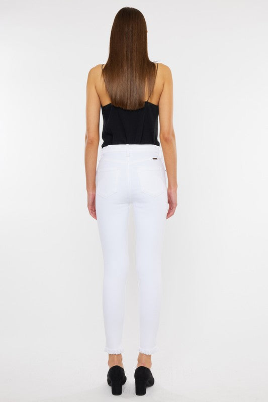 HIGH RISE ANKLE SKINNYJEANS