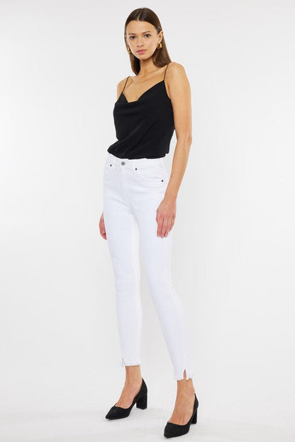 HIGH RISE ANKLE SKINNYJEANS