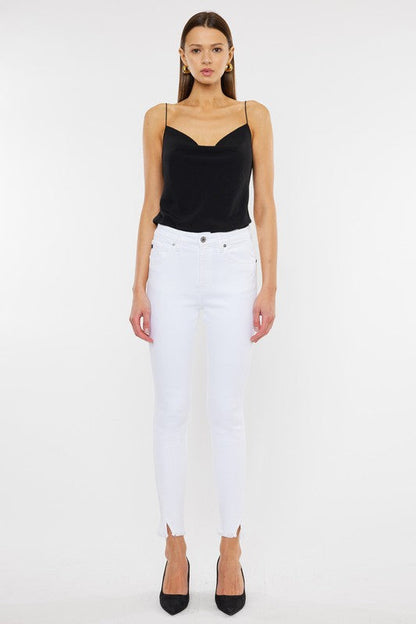 HIGH RISE ANKLE SKINNYJEANS