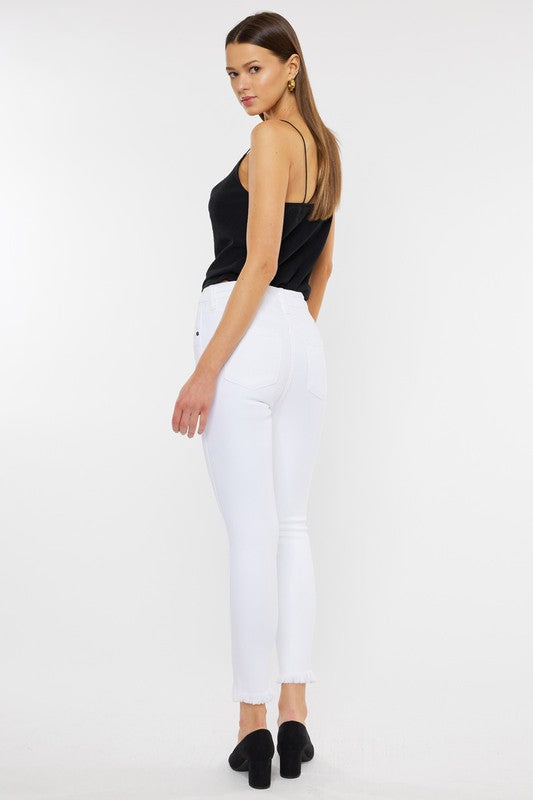 HIGH RISE ANKLE SKINNYJEANS