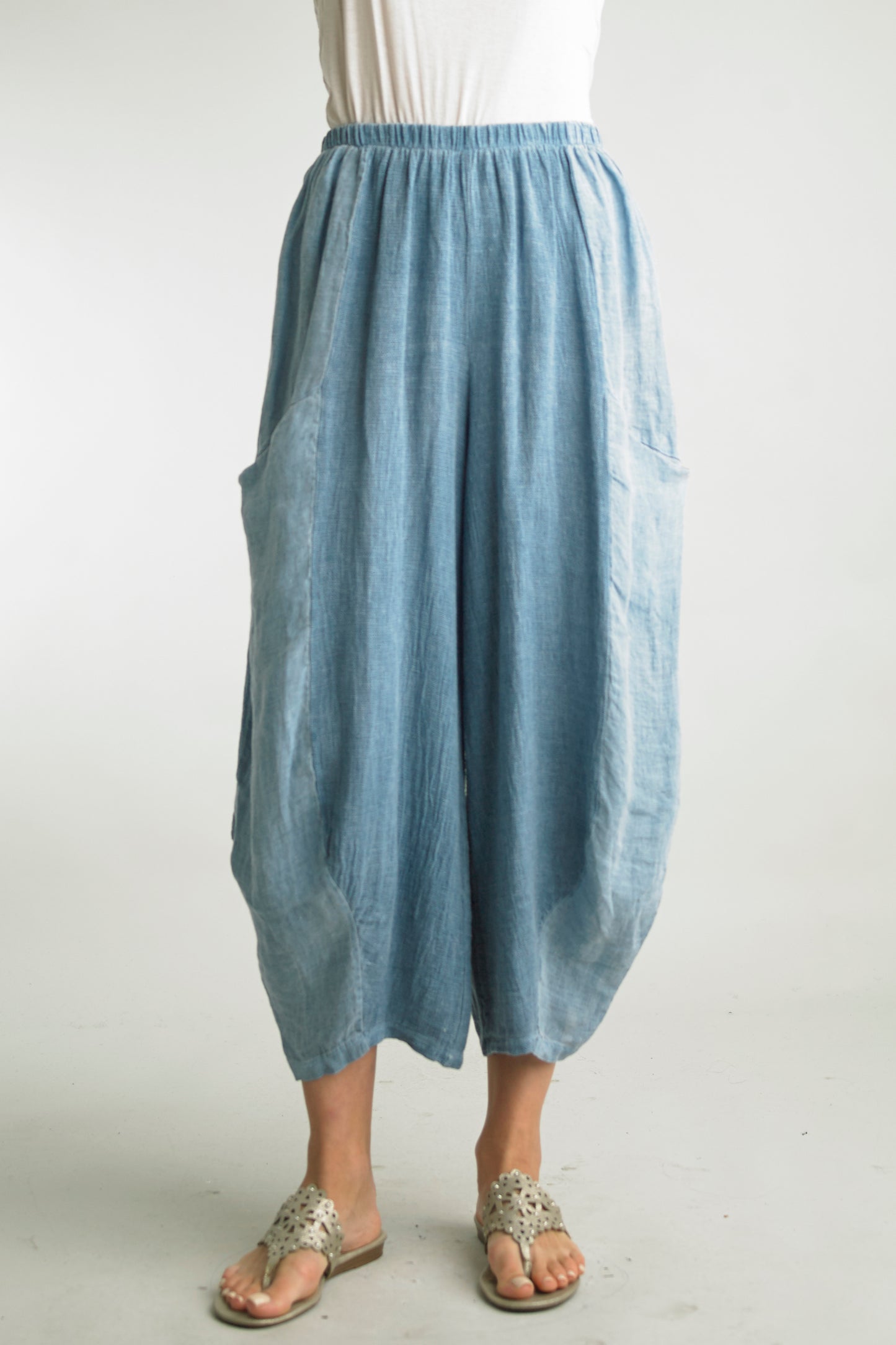 Women's Washable Linen Balloon Pants