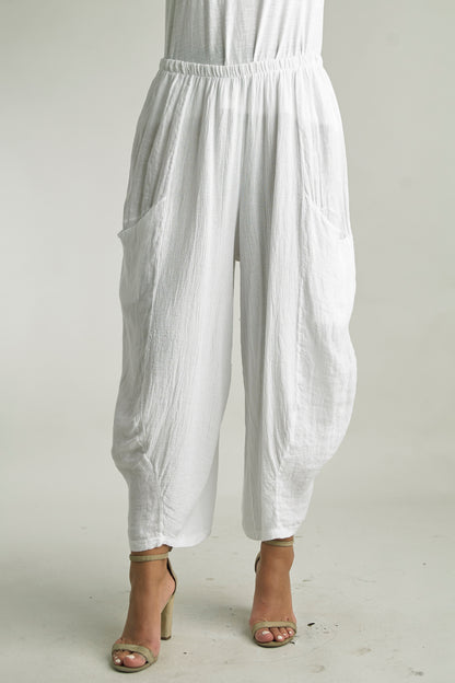 Women's Washable Linen Balloon Pants