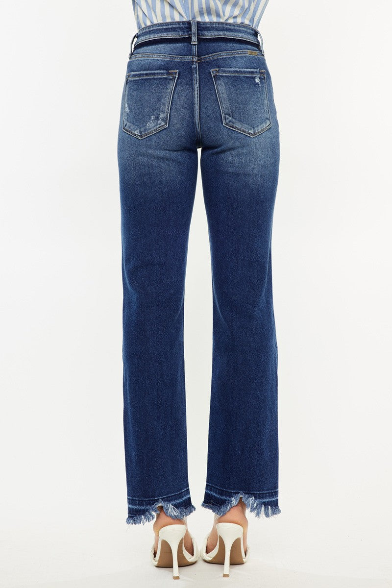 Women's High Rise Slim Straight Jeans