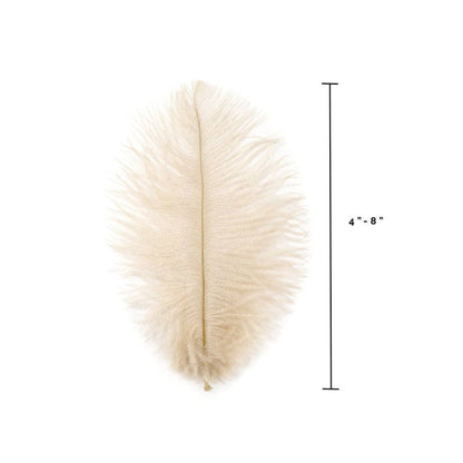 Ostrich Feathers 4-8" Drabs - Beige