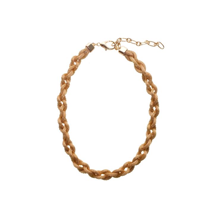 15+ GOLD BRAIDED MESH NECKLACE