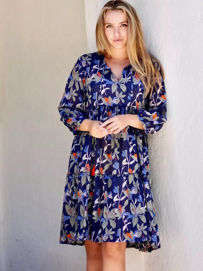 Camby Dress Navy Floral