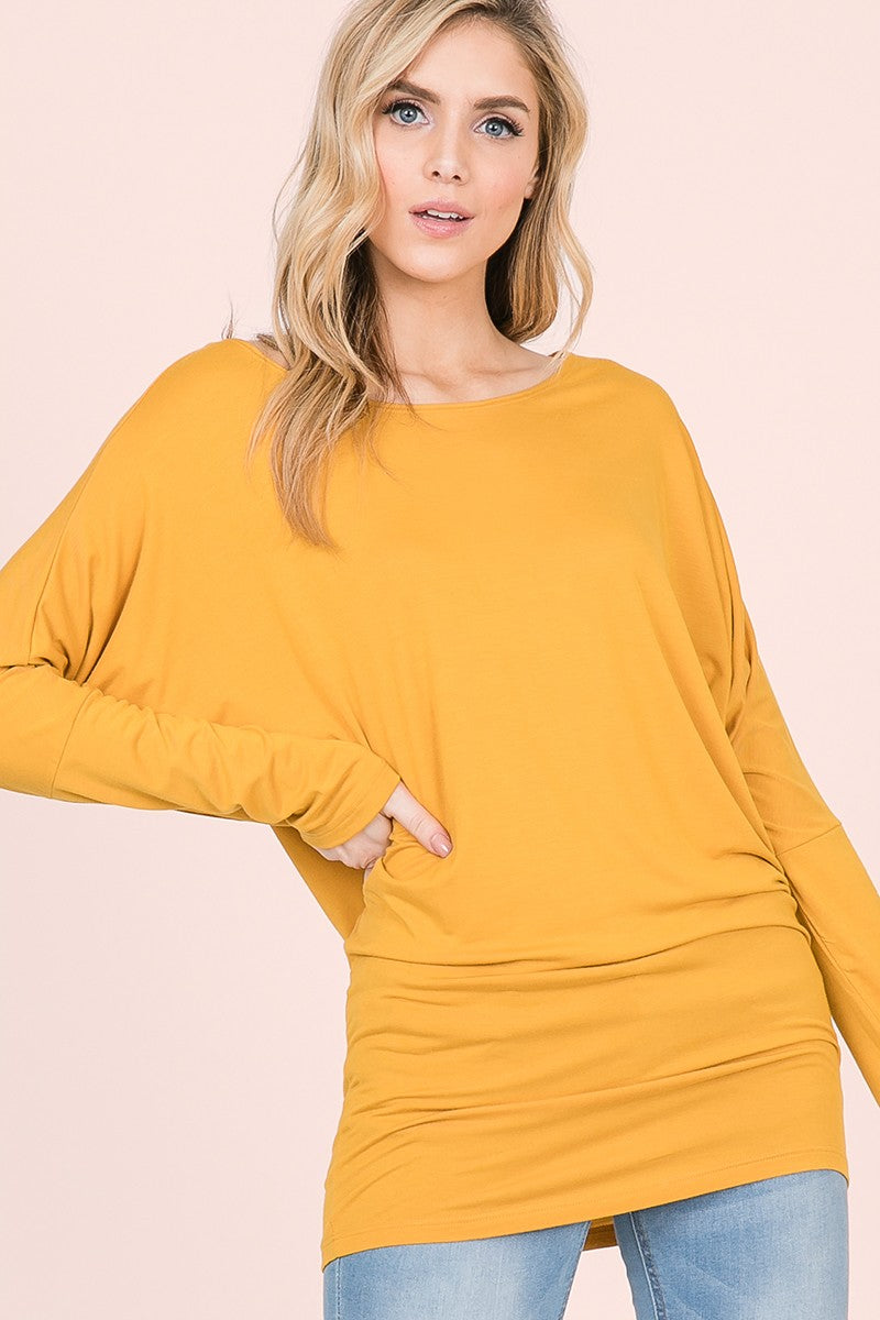 ★andar★ Overfit Dolman Long Sleeve Dolman Comfort Top in Red - XXL & 3XL left – KIAVAclothing