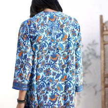 Embroidered Tunic Blue Multi