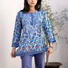 Embroidered Tunic Blue Multi