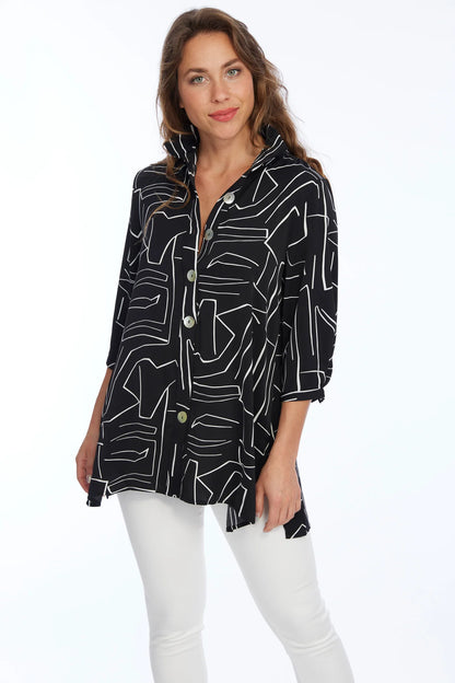 Women's Dora Wire Collar Button Down Shirt