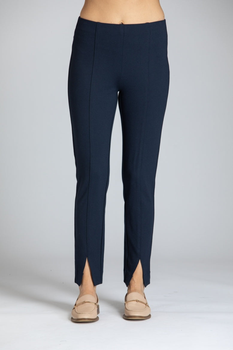 Pull-on Ponte Pant w/ Split hem