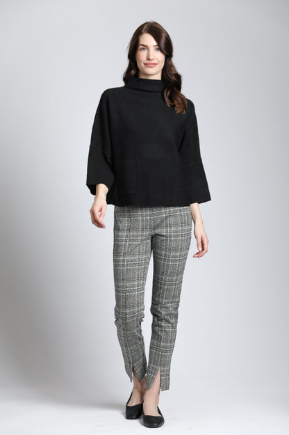 Pull-on Ponte Pant w/ Split hem