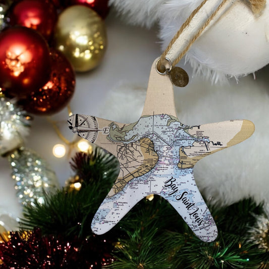 Map Ornament Starfish