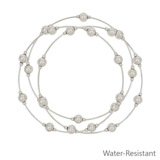 Set of 3 Beaded Wire Bangle