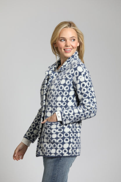 Abstract Dot Cozy Coat