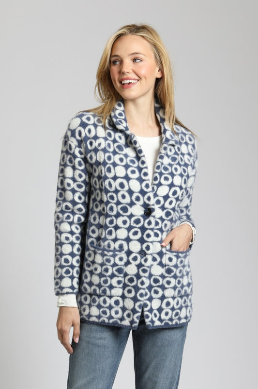 Abstract Dot Cozy Coat