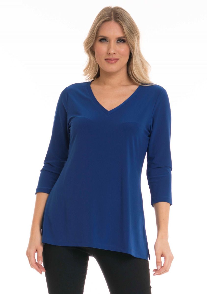 3/4 Sleeve V-Neck Top