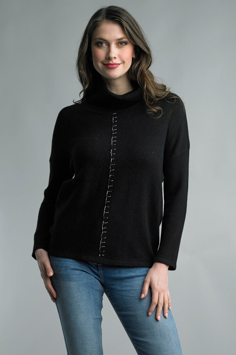 Cowl neck Sweater - Bay-Tique