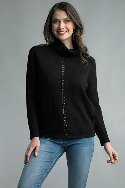 Cowl neck Sweater - Bay-Tique