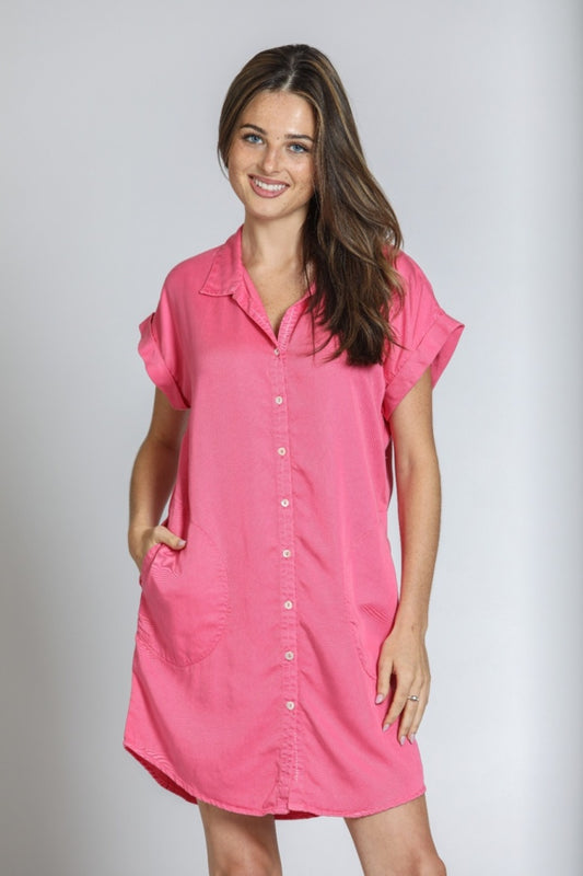 Women's Pocket Shirt Dress