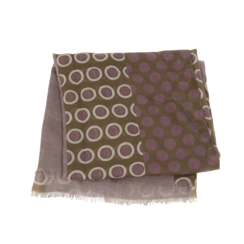 MAUVE POLKA DOT SCARF