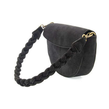 Luna Crescent Crossbody w/Braided Strap