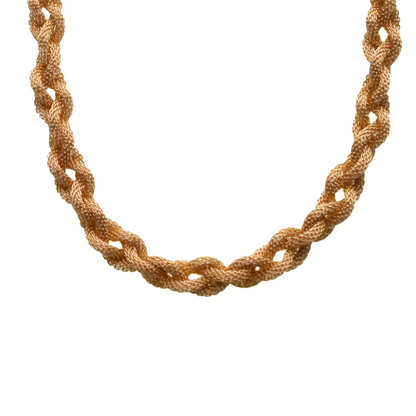 15+ GOLD BRAIDED MESH NECKLACE