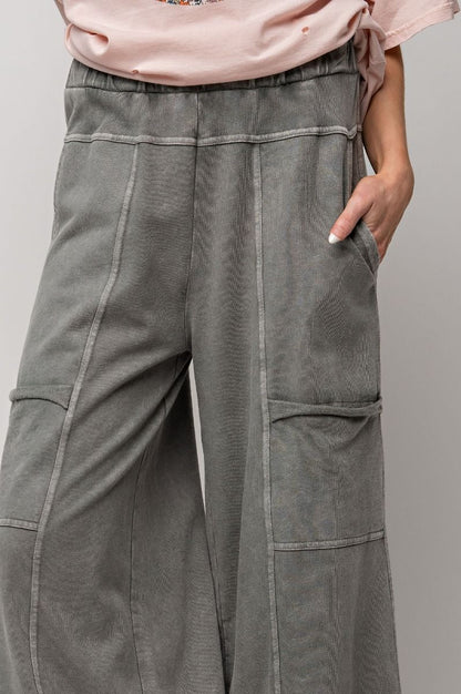 Women's Mineral Washed Terry Knit Pants Women's