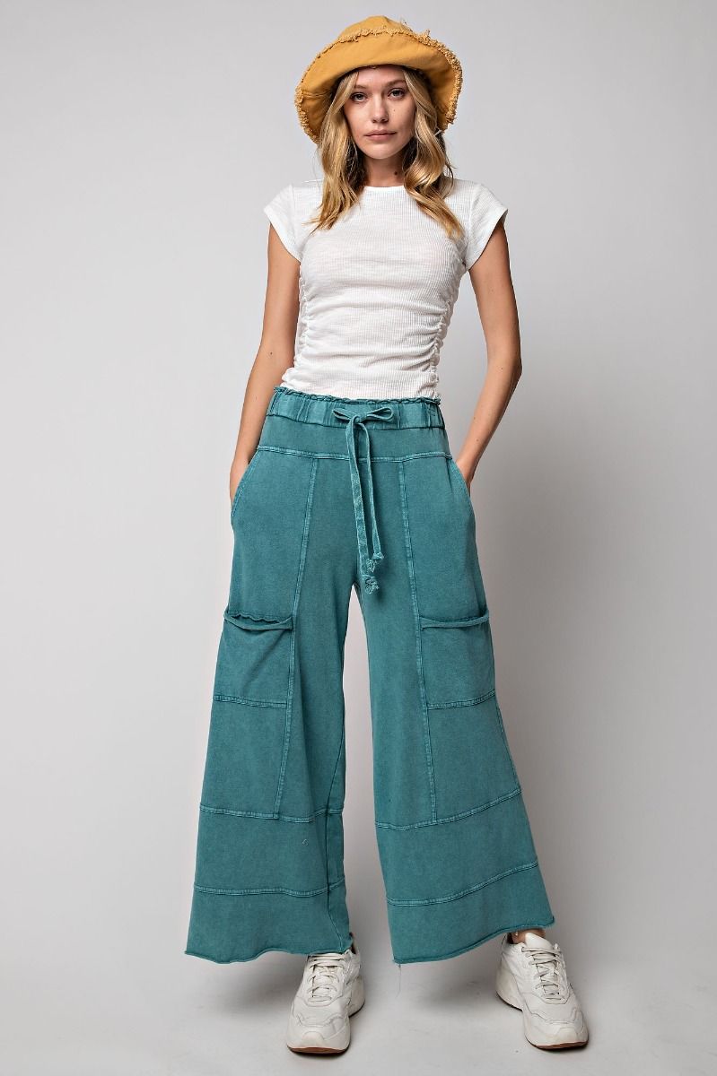 Women's Mineral Washed Terry Knit Pants Women's