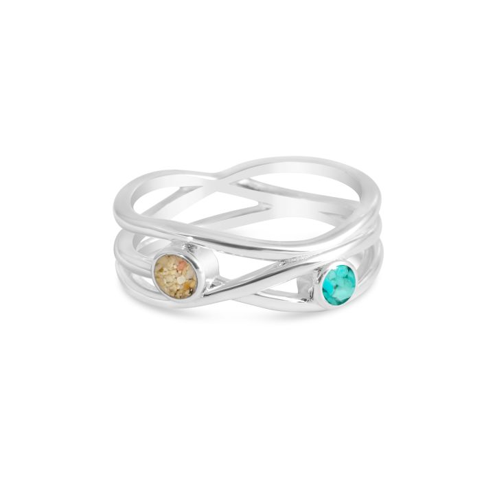 Ebb & Flow Ring Ship Island & Turquoise