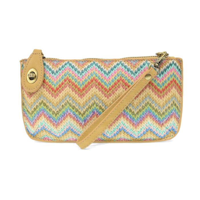 Joy Susan Mini Crossbody Wristlet Clutch Straw