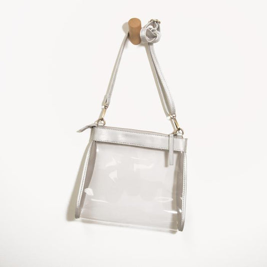 CLEAR TANYA TOPZIP CROSSBODY