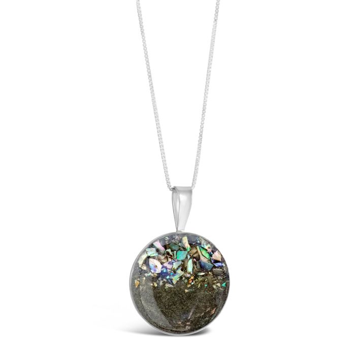 Marina Necklace - Abalone Gradient & Ship Island