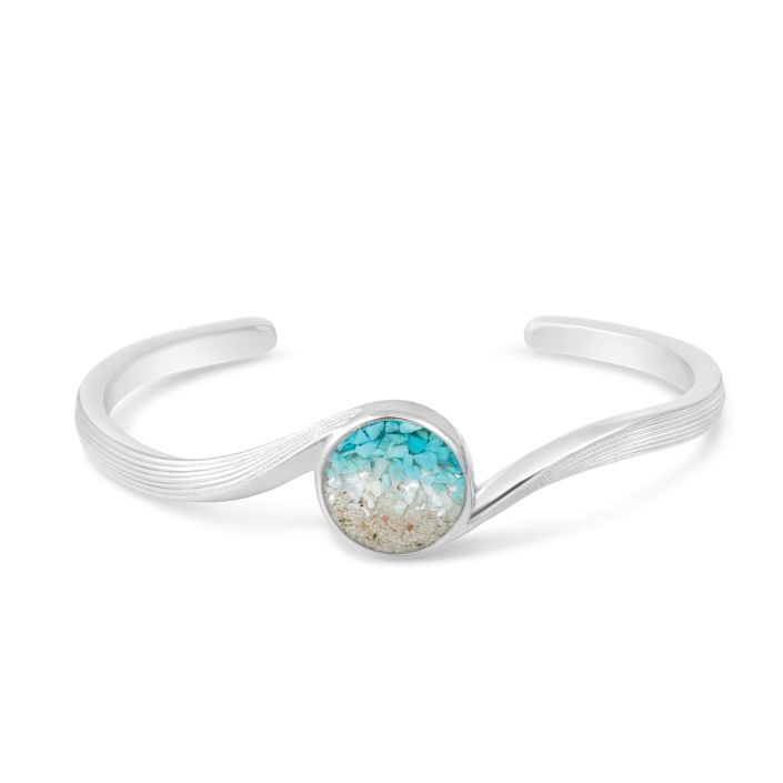 Ocean Waves Cuff Bracelet - Ocean Gradient