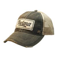 THELMA Distressed Trucker Cap - Bay-Tique