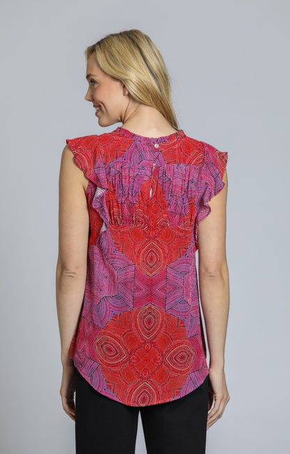 Women's  Flutter Sleeve Top
