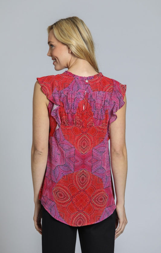 Women's  Flutter Sleeve Top