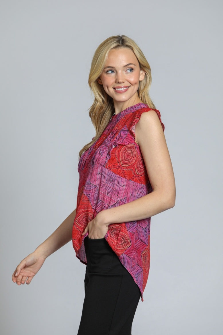 Women's  Flutter Sleeve Top