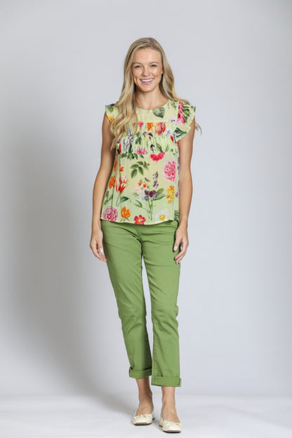 Women's  Flutter Sleeve Top