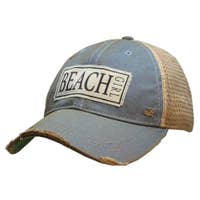BEACH GIRL Distressed Trucker Cap - Bay-Tique